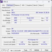 CPU-Z moederbord
