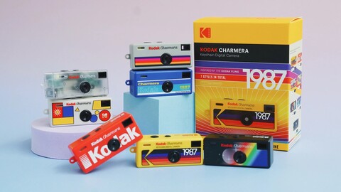De blinde verpakking voegt een verrassingselement toe aan het uitpakken van deze camera (Afbeelding bron: Kodak)