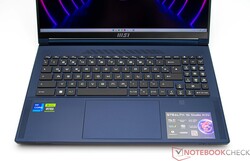 Het toetsenbord van de MSI Stealth 16 Studio A13VG