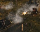 Een afbeelding waarop verschillende mechs te zien zijn uit Iron Harvest, dat momenteel te koop is op Steam.