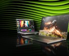 Promotieafbeelding van laptops met GPU's uit de RTX 50-serie. (Afbeeldingsbron: Nvidia)