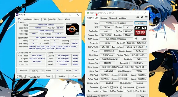 Ryzen 5 5600X en Radeon RX 6650 XT-testsysteem voor benchmarks van de PS5-emulator