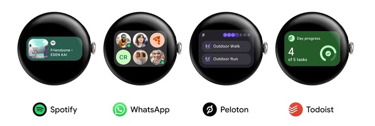 Google Wear OS 7 introduceert widgets die erg lijken op Android widgets.