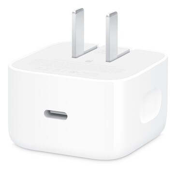 De nieuwe dynamische Apple 40W adapter kan de iPhone 17 en iPhone 17 Pro (Max) in slechts 20 minuten opladen tot 50% van de batterij. (Afbeeldingsbron: Apple)