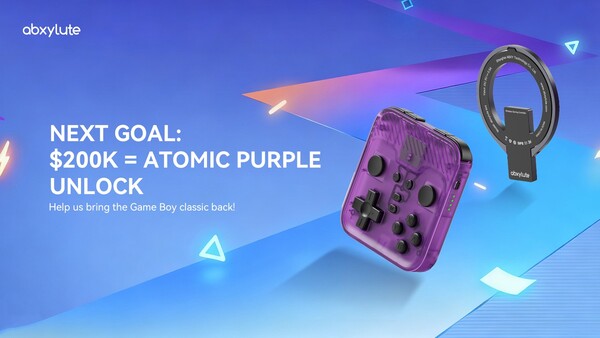 Abxylute zal de M4 Snap-On mobiele controller uitbrengen in Atomic Purple als het $200.000 aan toezeggingen ontvangt. (Afbeeldingsbron: Abxylute)