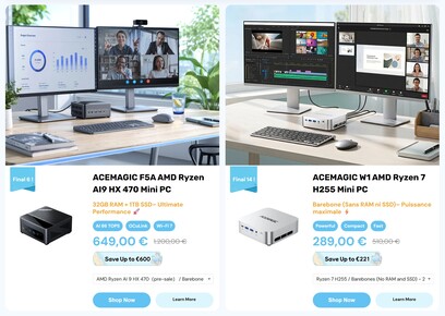 Acemagic kortingsactie op Mini-PC's