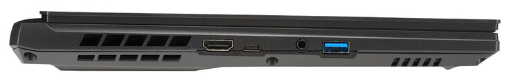 Links: HDMI 2.1, USB 3.2 Gen 1 (USB-C; DisplayPort), combo audio-aansluiting, USB 3.2 Gen 1 (USB A)