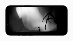 Apple Arcadegame Limbo toont de game-ervaring op een iPhone en benadrukt Apple&#039;s groeiende game-ecosysteem (Afb. bron: Apple Newsroom)