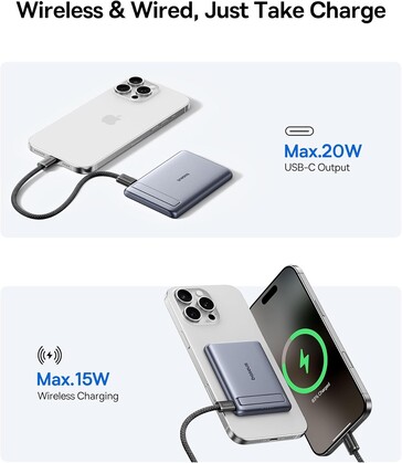 De Baseus PicoGo Ultra-Mini Magnetische Power Bank. (Afbeeldingsbron: Baseus)