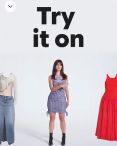 Gebruikers kunnen nu kleding passen met behulp van AI en Google Shopping. Promotionele afbeelding. (Afbeeldingsbron: Google)