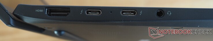 Links: HDMI, 2x USB-C 4 (Thunderbolt 4, DisplayPort, Power Delivery), audio (headset/mic)