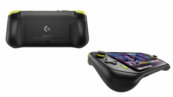 De zwarte Logitech G Cloud heeft neongeel gekleurde triggers en schouderknoppen. (Afbeeldingsbron: Logitech)