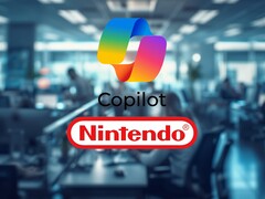 Office, afgebeeld met de logo’s van Microsoft Copilot en Nintendo
