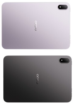 Oppo Pad Min in Monet Purple en Space Gray