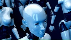 Bij elke prompt traint u gratis AI. Generieke humanoïde robot afgebeeld. (Afbeeldingsbron: Vjulien Tromeur - Unsplash)