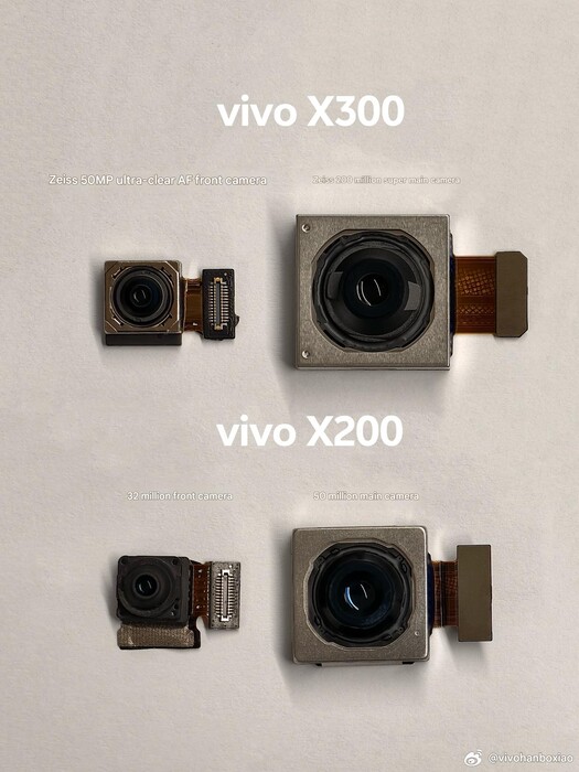 De Vivo X300-serie zal profiteren van een grotere camera aan de voorkant