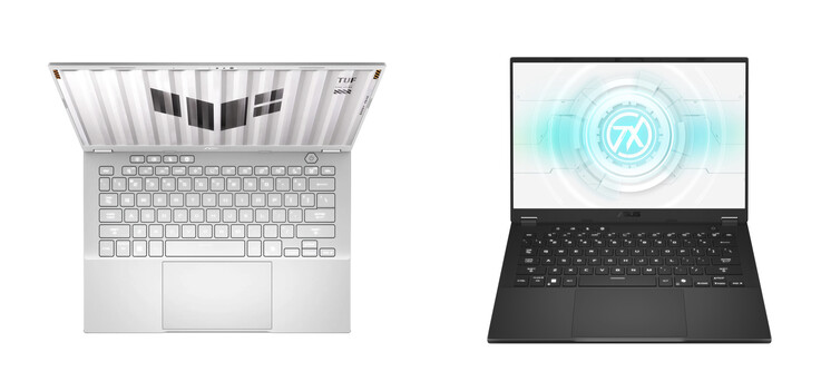 De TUF Gaming A14 in zijn twee lanceringskleuren. (Afbeeldingsbron: Asus) 