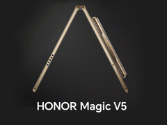 De Honor Magic V5 mag dan dun zijn, maar de camerabehuizing voegt veel massa toe. (Afbeeldingsbron: Honor - bewerkt)