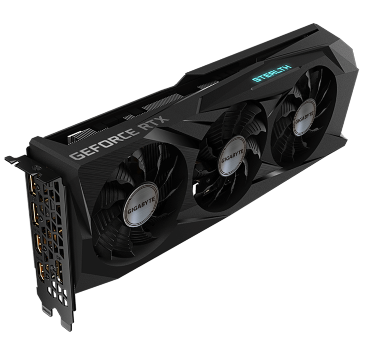 ...en standaard een RTX 3070 GAMING OC STEALTH kaart. (Bron: Gigabyte)