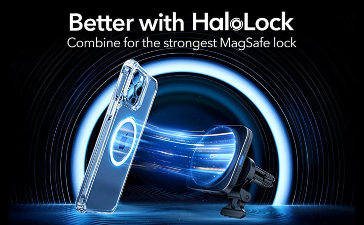 ESR raadt een MagSafe-compatibele behuizing aan voor een optimaal effect van de HaloLock mini. (Bron: ESR)