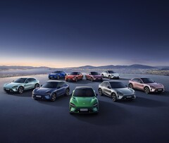 Een selectie van Xiaomi YU7 SUV&#039;s (Afbeelding bron: Xiaomi)