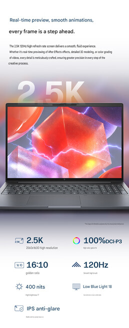 Specificaties van het scherm van de ZBook X 16 G2ig-laptop (automatisch vertaald)