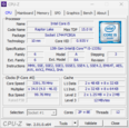 CPU-Z systeeminfo: CPU