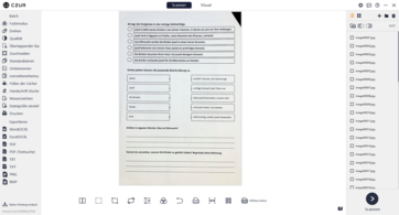 Verwerking van de gescande bestanden met behulp van CZUR-software.
