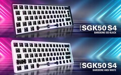 Sharkoon SKILLER SGK50 S4 Barebone ANSI en ISO lay-outs (Bron: Sharkoon)