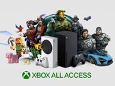 Xbox All Access banner met Xbox consoles afgebeeld