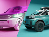 Fiat's nieuwe EV's hebben een opvallende designtaal die gebaseerd is op de schattige Fiat Panda uit het verleden. (Afbeelding bron: Fiat - bewerkt)