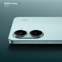 De Redmi Turbo 4 Pro zal naar verwachting het iPhone 16-achtige ontwerp van de Turbo 4 behouden. Afgebeeld - Redmi Turbo 4 (Foto: Xiaomi)
