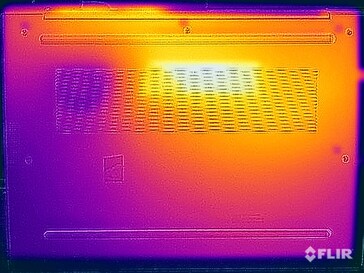 Oppervlaktetemperaturen tijdens stresstests (onder)