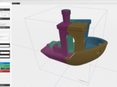 3D slicer gratis 3D printtool voor kleine printers met een Benchy op display