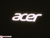 Illuminated Acer logo on the back