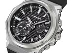 Schuin aanzicht van de G-Steel-GST-B1000-1A met de zwarte wijzerplaat.