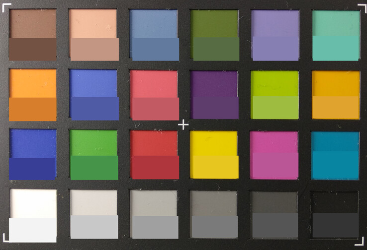 ColorChecker: The target color is displayed in the bottom half of each field.