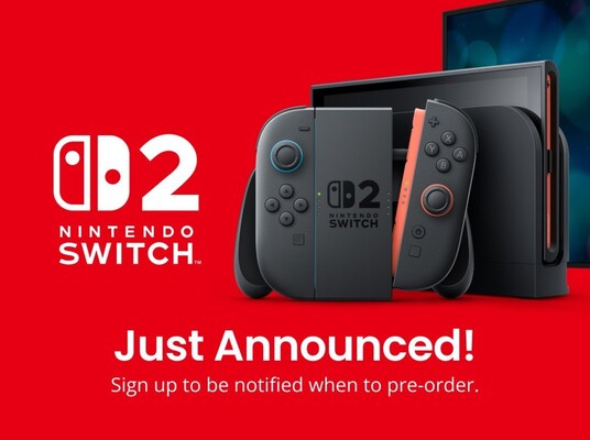 GameStop Switch 2 pre-order banner (Afbeelding bron: GameStop)