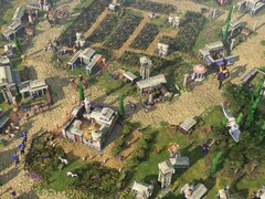 Een afbeelding van een stad in Age of Mythology: Retold.
