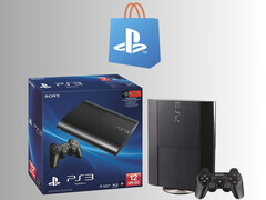 PlayStation Store-logo boven PS3-console afgebeeld (Afbeelding bron: PlayStation Blog met bewerkingen)