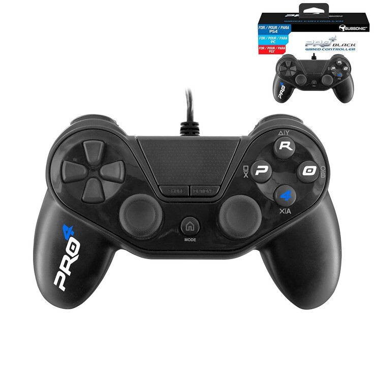 Subsonic's Pro4 Wired Controller voor de PlayStation 4 kost minder dan 20€ op Amazon. Ter vergelijking: de originele Dual Shock 4 kost ongeveer 60€. (Bron: Amazon )