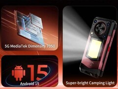 Oukitel WP56 specificaties: Dimenty 7050 processor, Android 15, en een campinglampje (Afbeelding bron: Oukitel; bijgesneden)