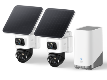 De Anker eufyCam S4 buiten beveiligingscamera met de HomeBase S380 (Afbeelding bron: Anker)