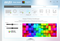 Kleurprofielen met één druk op de knop met MSI True Color