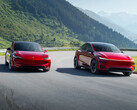 Tesla Model Y en Model 3 in de kleur Ultra Red (bron: Tesla)