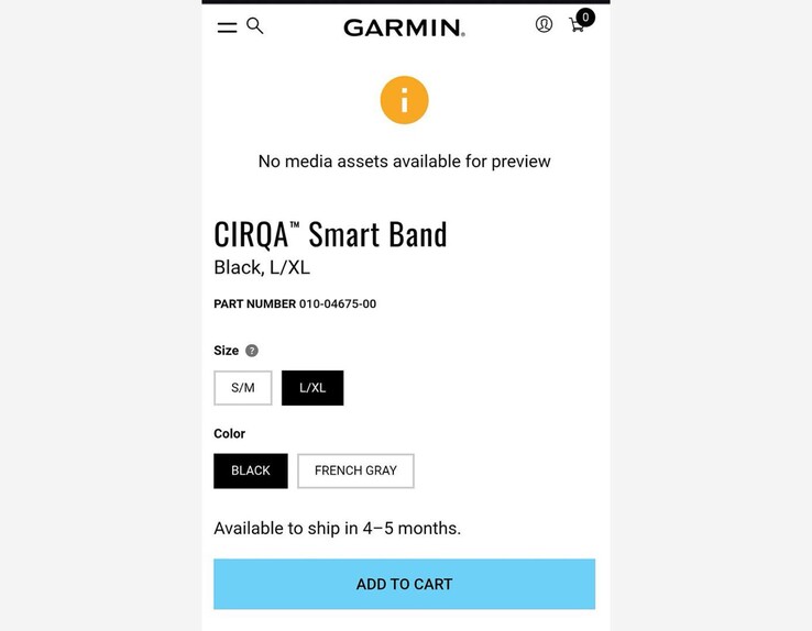 De uitgelekte Garmin CIRQA-smartband