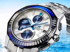 Het Casio Oceanus Manta OCWS6000PB7A horloge is nu verkrijgbaar in de VS. (Afbeeldingsbron: Casio)