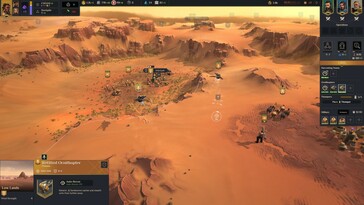 Een afbeelding waarop een gevecht te zien is in Dune: Spice Wars.