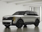 De Kia Telluride uit 2027, afgebeeld in de uitvoering ‘Ivory Silver’