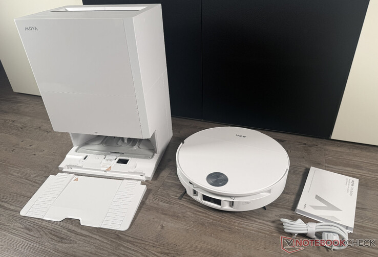 De zeer overzichtelijke leveringsomvang van de Mova S70 Roller